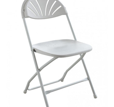 Fan Back Plastic Folding Chair 4pk