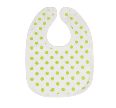 Toddler Bib Hot Green Dots