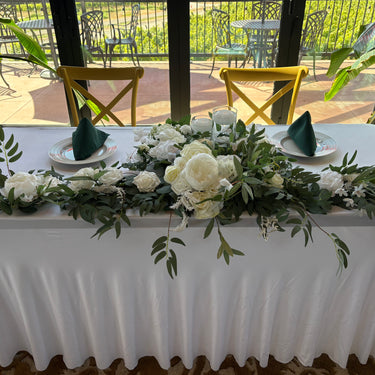 6 ft. Rectangular Wavy Stretch Table Cover (2 Colors)
