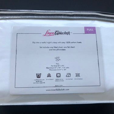 Hotel Selection 500 Thread Count Cotton White Sheet Set - Full Size