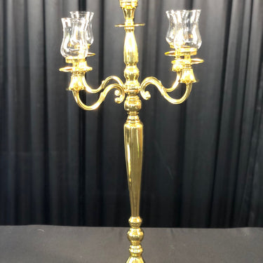 30 in. Vintage Candelabra Gold