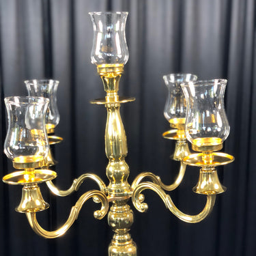 30 in. Vintage Candelabra Gold