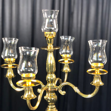 30 in. Vintage Candelabra Gold