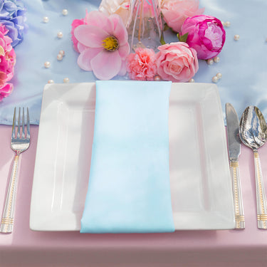 Bargain 17 in. Polyester Napkin (12/Pack)-Baby Blue