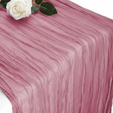 35 x 120 in. Gauze Cheesecloth Table Runner (16 Colors)