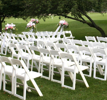 Folding Resin Wedding Chair 4-pack
