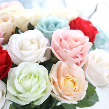 17 in. Blush Peach Silk Rose