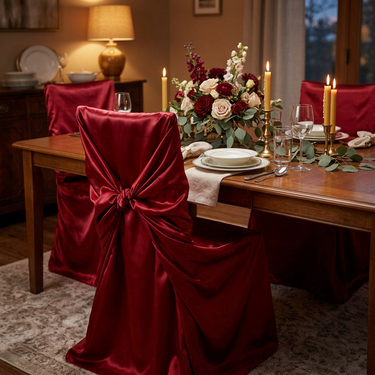 Satin Universal Chair Cover 1/Pack (11 Colors)