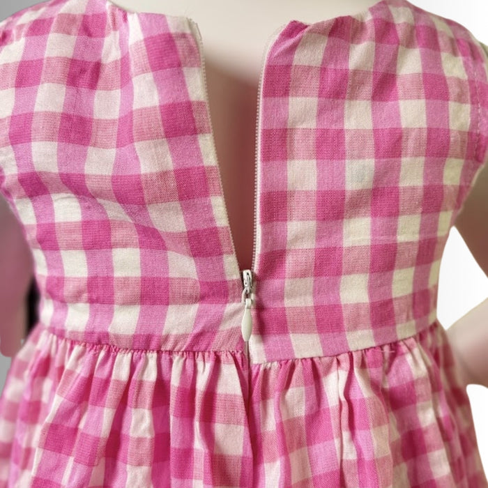 Baby Pink Plaid Dress