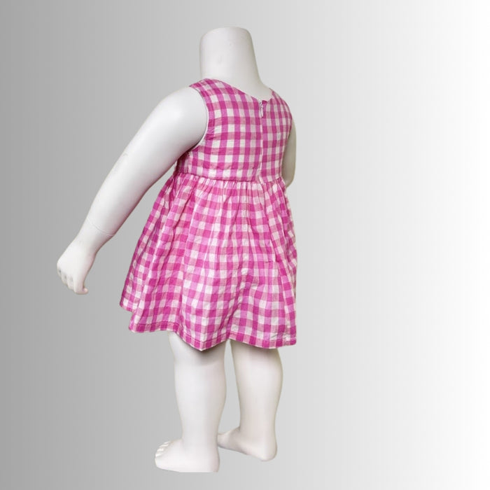 Baby Pink Plaid Dress