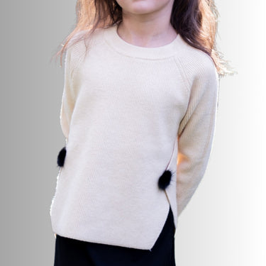 Girls Pom-Pom Sweater (4 Colors)