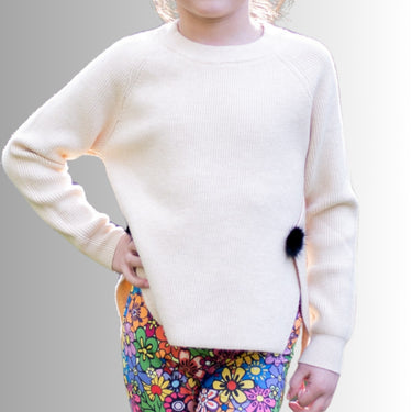 Girls Pom-Pom Sweater (4 Colors)
