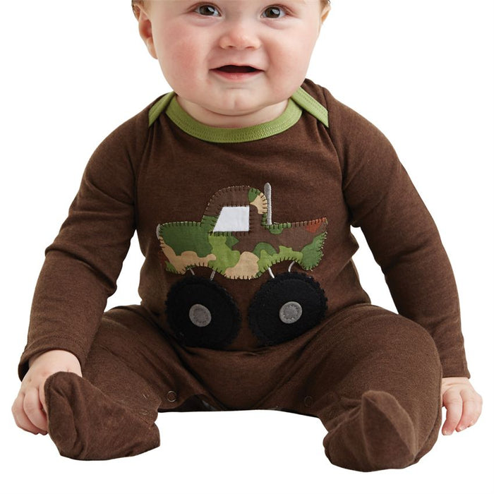 Camo Truck One Piece 9-12 Months