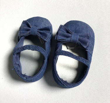 Denim Ballet Baby Shoes