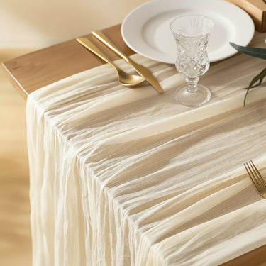 35 x 120 in. Gauze Cheesecloth Table Runner (16 Colors)