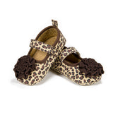 Cheetah Print Mary Jane Baby Shoes Booties (2 Sizes)