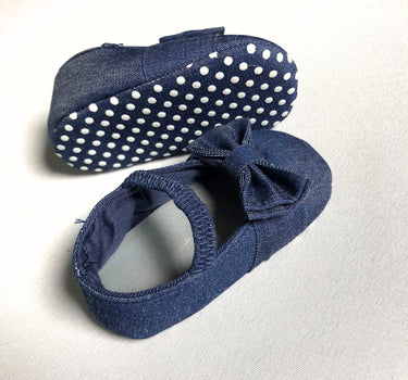 Denim Ballet Baby Shoes
