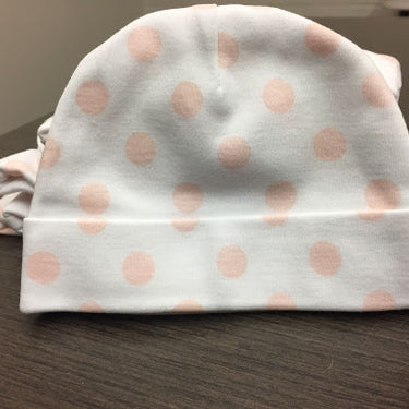 Baby Cap Pink Polka Dot