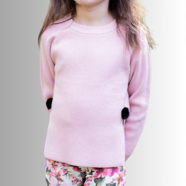 Girls Pom-Pom Sweater (4 Colors)