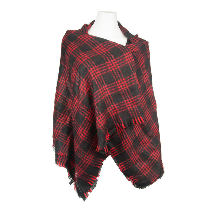 Plaid Check Scarf Red/Black