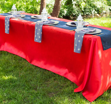 90 X 156 in. Rectangular with Round Corners Polyester Tablecloth