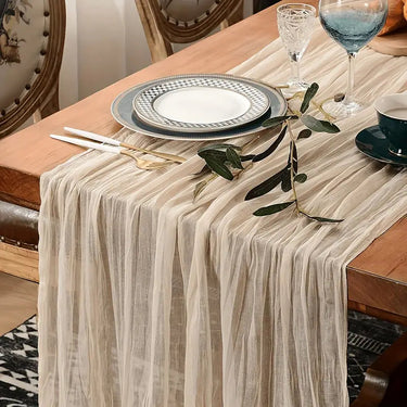 35 x 120 in. Gauze Cheesecloth Table Runner (16 Colors)