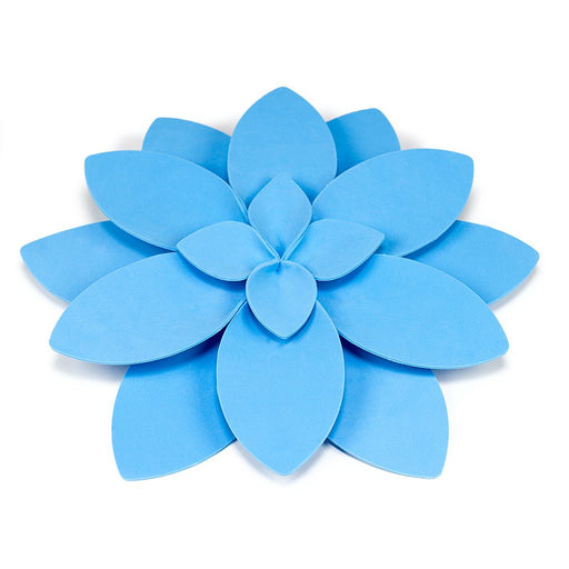 7 in. Blue Foam Dahlia Wallflower