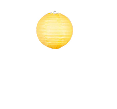 8 in. Pastel Yellow Paper Lantern