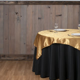 Bargain 108 In. Round Polyester Tablecloth Black