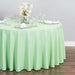 132 in. Round Polyester Tablecloth Hemlock