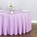 132 in. Round Polyester Tablecloth Lavender
