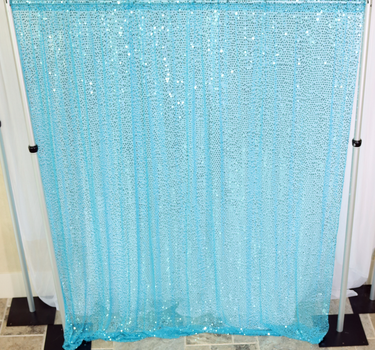 10 x 10 ft. Sheer Sequin Backdrop Draping (4 Colors)
