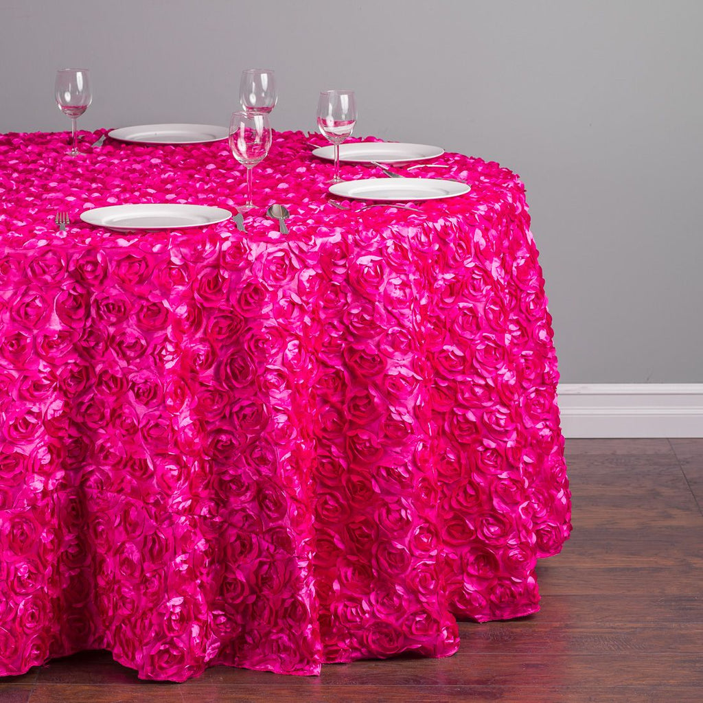 120 In Round Tablecloths LinenTablecloth   118RD 060487 118 In. Round Rosette Satin Tablecloth Fuchsia Main 1100x 2ea8c4b9 Ad65 4fb1 8477 Fab9625c328a 1024x1024 