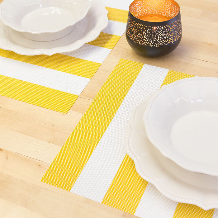 12 X 18 in. Striped Pvc Placemat 2/Pack (3 Colors)