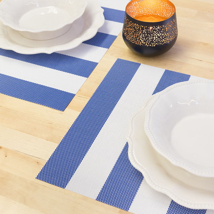 12 X 18 in. Striped Pvc Placemat 2/Pack (3 Colors)