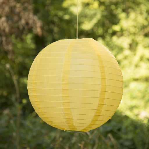 12 in. Pastel Yellow Nylon Lantern