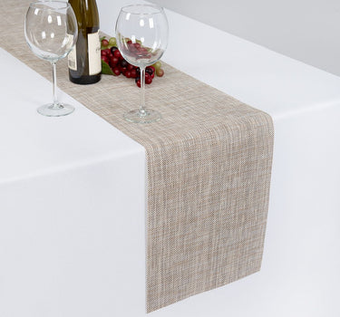 Ribweave Woven Vinyl Table Runner (2 Colors & 2 Sizes)
