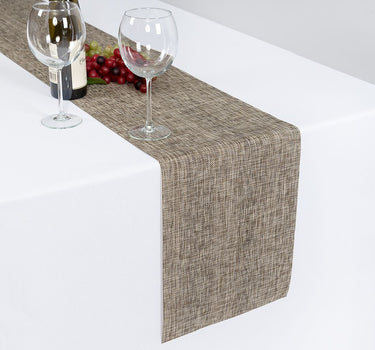 Ribweave Woven Vinyl Table Runner (2 Colors & 2 Sizes)