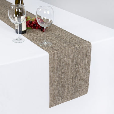 Ribweave Woven Vinyl Table Runner (2 Colors & 2 Sizes)
