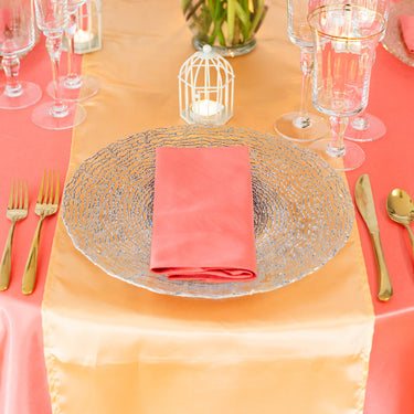 13 in. Beaded Web Glass Charger Plate Silver 4/Pack (2 Colors)