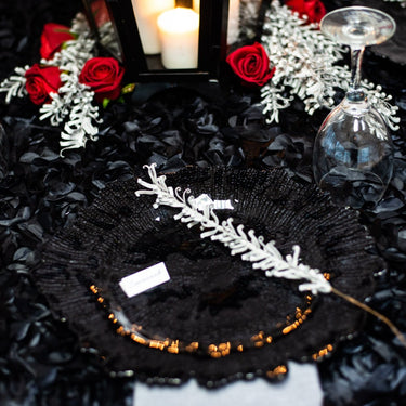 Coral Glass Charger Plate 4/Pack