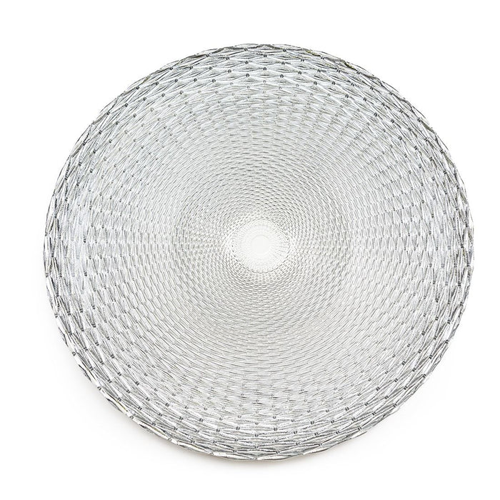 Kaleidoscope Glass Charger Plate 4/Pack (3 Colors)