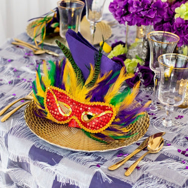 Kaleidoscope Glass Charger Plate 4/Pack (2 Colors)