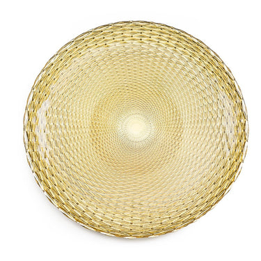 Kaleidoscope Glass Charger Plate 4/Pack (2 Colors)