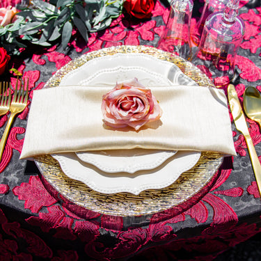 13 in. Mangata Glass Charger Plate  4/Pack (2 Colors)