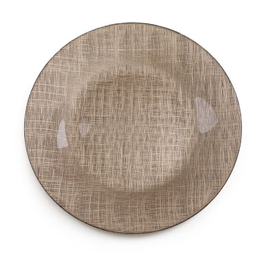 Metallic Mesh Glass Charger Plate 4/Pack (4 Colors)