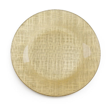 Metallic Mesh Glass Charger Plate 4/Pack (4 Colors)