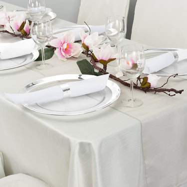 Band Clear Glass Charger Plate 4/Pack (2 Colors)