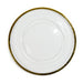 Gold Rimmed Round Glass Charger Plate 4/Pack