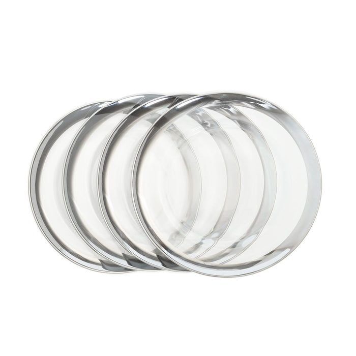 Band Clear Glass Charger Plate 4/Pack (2 Colors)
